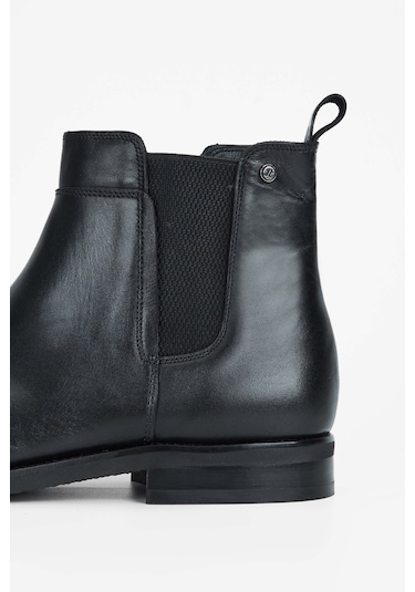 Tamer Tanca Erkek Hakiki Deri Siyah Casual Bot 183 12471 Erk Bot Sk23/24 Sıyah