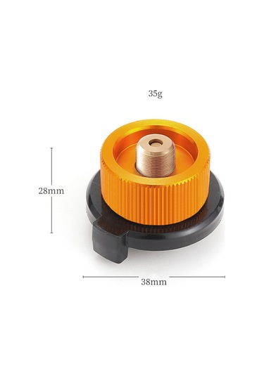 Sones Açık Hava Kamp Gaz Tüpü Adaptörü Ocak Bağlantısı Kapalı Mandallı Gaz Tüpü Dönüştürücü, Renk: Küçük Sarı