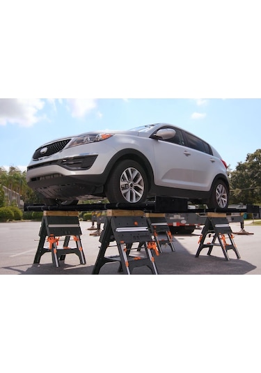 Worx Wx051 Çok Fonksiyonlu Katlanabilir Çalışma Tezgâhı 2 Adet