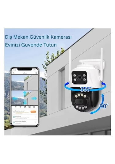 Avenir Av-s304 4mp Wifi Çift Yönlü Ses Çift Kameralı Okam Pro App