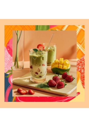 Mim and More Mango & Strawberry Matcha 25 G