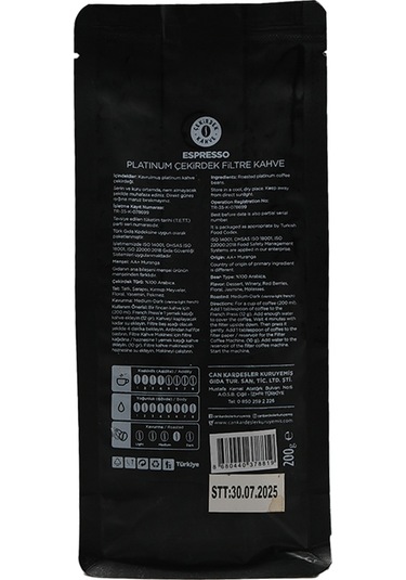 Espresso Platinum 200 G Çekirdek
