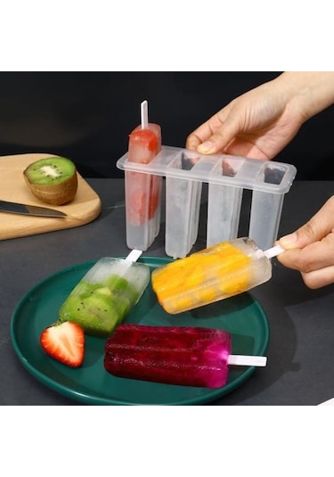 Jms Güvenli Buz Lolly Kalıpları Gıda Sınıfı Bpa İçermeyen Buz Küpleri Yapımı Beyaz