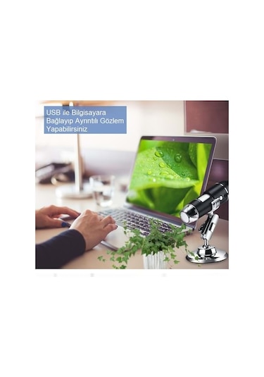 DailyLink 1600X Zoom 2MP USB Dijital Mikroskop 8 Ledli Kamera