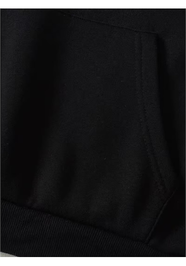 Nevermind Sevgili Kombin Hoodie Çift Sweatshirt Çiftlere Özel Ayıcık Bask Siyah