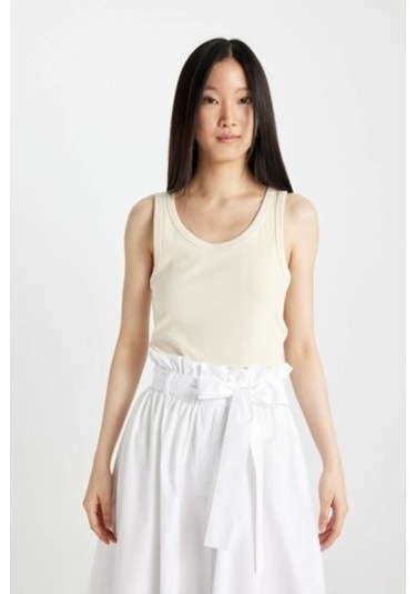 DeFacto Slim Fit Dar Kesim U Yaka Ribana Atlet C9826AXNSBG130