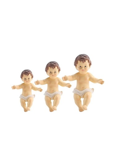 Pazly 6-15cm Bebek İsa Heykeli, Kutsal Heykeller, Advent Süsleme, Dini İsa Heykelcik, Ev Kilise Dekorasyon, Noel Zanaat Hediye, Reçine El Sanatları 10cm