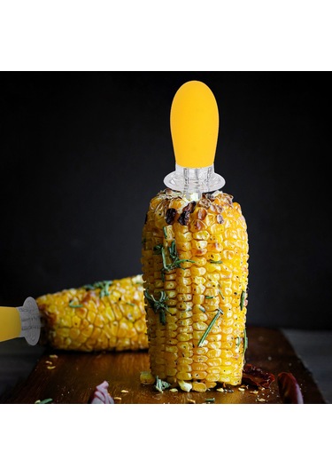 Xindoker 2'li Sarı Bbq Mısır İğnesi - Paslanmaz Çelik Tpr Kollü, Sabit Tutma Ve Kolay Pişirme Özelliği Çok Renkli