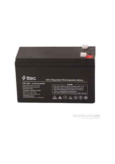 Ttec 12 Volt 9 Amper Kuru Akü 12v 9a