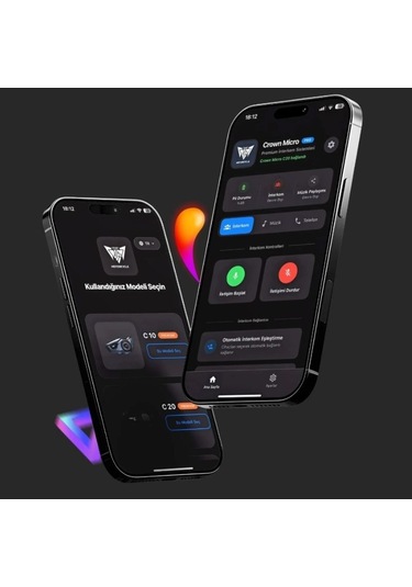 Crown Micro C20 Motosiklet Bluetooth İnterkom Seti