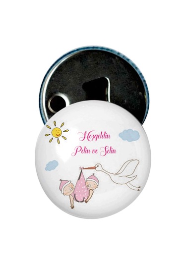 Famous Bebek Şekeri Magnet Bebek Mevlüt Hediyelik Isimli Kapak Açacak  (434855988)