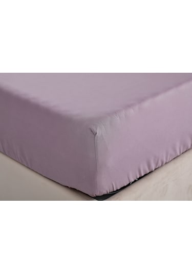 Colourful Fitted Çarşaf Tek King Size - Lila