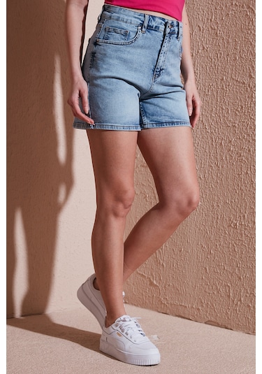 Fashion Friends Bayan Short 25y0188k1 Açık Mavi Açık Mavi Fashion Friends Bayan Short 25y0188k1 Açık Mavi Açık Mavi