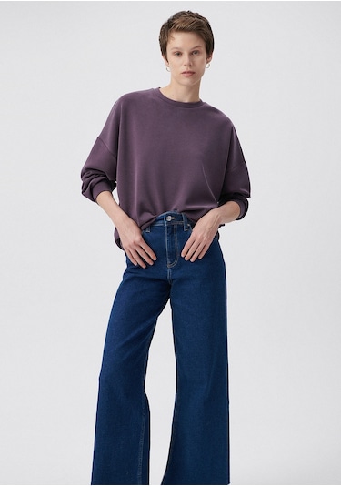 Mavi - Lux Touch Mor Sweatshirt 168837-70635 Mor