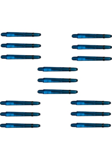 5 Set 15 Adet 48mm Mavi Polikarbon Şeffaf Dart Shaft-şaft.