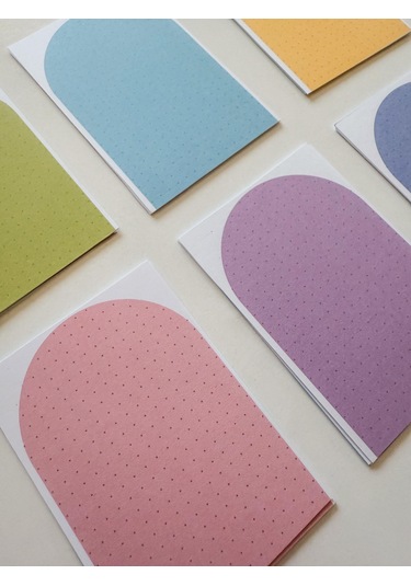 48 Adet Çalışma Kartı 10x7 Cm Model 2