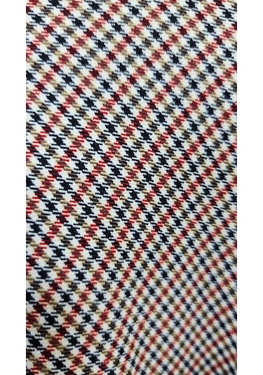 Soralline Kadın Baharlık Ofis Etek 722 Desenli Kırmızı