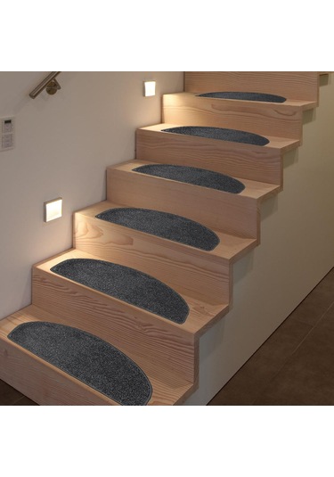 Tufting Halıdan Yapışkantabanlı Merdiven Basamak Paspası / Halısı