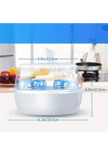 Xuweiwei Beyaz Bottle Mikrodalga Buhar Sterilizatörü Dezenfeksiyon Kutusu Hediye Halloween Noel Şükran Günü