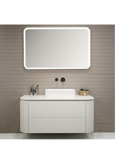 Kobos Gloria 100 Cm Banyo Dolabı Seti Bianco Beyaz