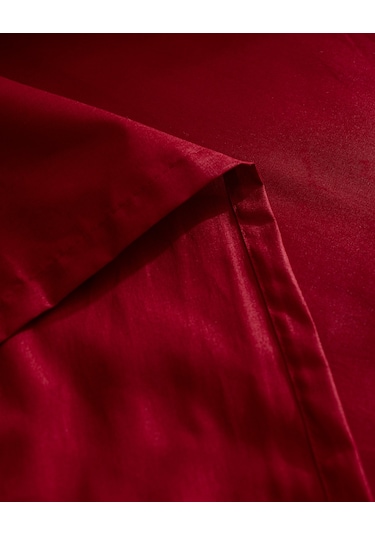 Madame Coco Manon King Size %100 Pamuk Ranforce Lastiksiz Çarşaf - Kırmızı 8684427057667 Kırmızı