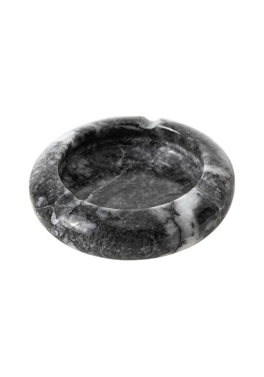 Round Mermer Küllük Siyah