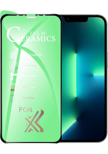 Apple Uyumlu   iPhone 13 Pro Ekran Koruyucu 9d Seramik Nano Kırılmaz Cam