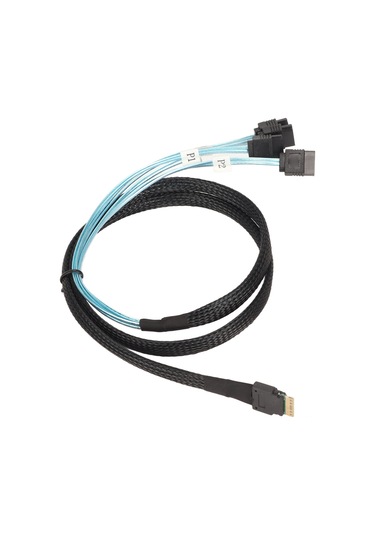 Springsun Sff-8654 İle 4 Sata 7pin Bağlantılı 12gbps Hızlı Veri Transferi Sunucu Disk Dizisi Sas Kablosu 1m