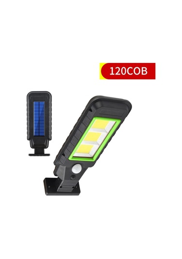 Cbtx Bahçe Aydınlatma 120 Cob Solar Lamba Gövde İndüksiyon Duvar Lambası Led Dış Mekan Su Geçirmez Aydınlatma Sokak Lambası Yeşil Kenar