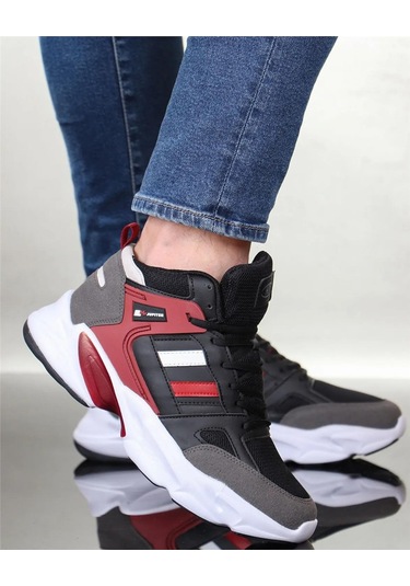 M.P. 231-1014 Mr Erkek Siyah- Bordo Anorak Basketbol Ayakkabı Siyah