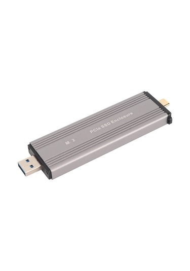 Xindoker Alüminyum M.2 Nvme/sata Ssd Kutusu, Usb3.2 Gen2 Type-c, 10gbps Hız, Jms583 Çip, 2230/2242/2260/2280 Desteği Ssd Dahil Değil