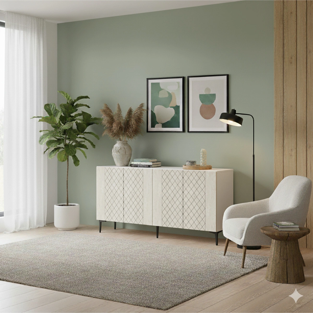 Ka1512bt Resso150 Konsol, Kahve Köşesi, Tv Sehpası Beyaz-traverten 150cm Beyaz