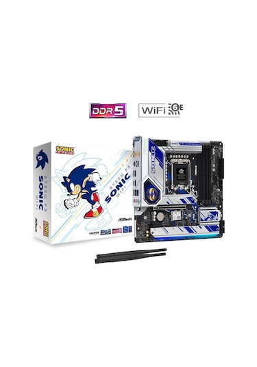 Asrock B760M PG Sonic WIFI Intel B760 7200 MHz (OC) DDR5 Soket 1700 mATX Anakart