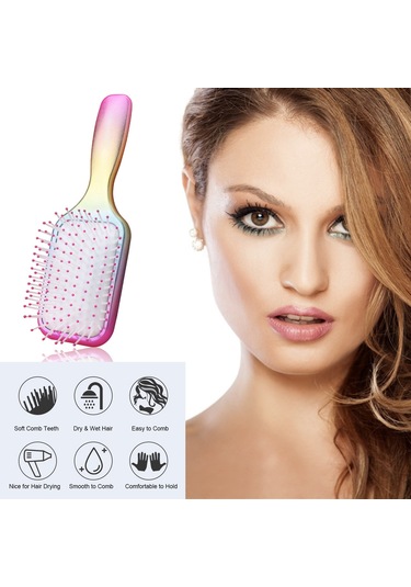 Samdoo Kişisel Bakım Saç Seti: Saç Tarak, Tüyler, 3 Adet Saç Klipsi - Anti Statik, Scalp Masajı, Ev Kullanıma Uygun