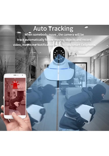 Kablosuz Ip Kamera Ev Güvenlik Wifi Bebek İzleme Takip Kamerası