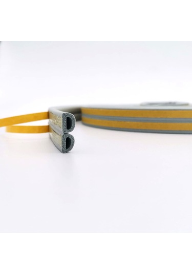 Contacall Bondit 2'li Kauçuk Kapı ve Pencere İzolasyon Bandı Fitili 10X2-20 Metre Gri