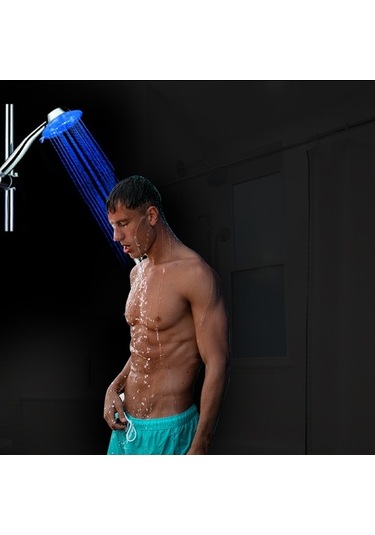 Ulzyvf Led Duş Başlığı - Su Sıcaklığına Göre Renk Değiştiren, Pilsiz Banyo Aydınlatması Diğer