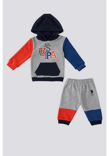 U.s. Polo Assn. Erkek Bebek Gri Takım Gri