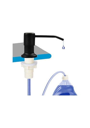 Gümüş Tezgah Ev Paslanmaz Çelik Su Pompası Deterjan Sabunluk Losyon Dispenseri Mutfak Lavabo Monte Bulaşık Deterjanı