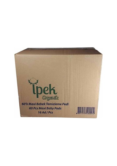 İpek Organik Bebek Temizleme Pamuğu 60 x 16 Paket