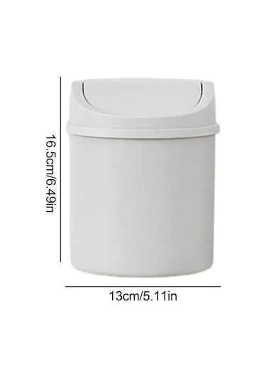 Maoyaya Mini Masaüstü Kutusu Küçük Çöp Tüp Kapaklı Tenekesi Yatak Odası Çok Renkli Çok Renkli