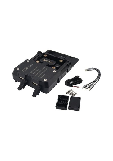Bmw R1200gs, R1200adv, S1000xr/rs, F700gs/800gs İçin Usb Şarjlı Cep Telefonu Navigasyon Braketi Yed Diğer