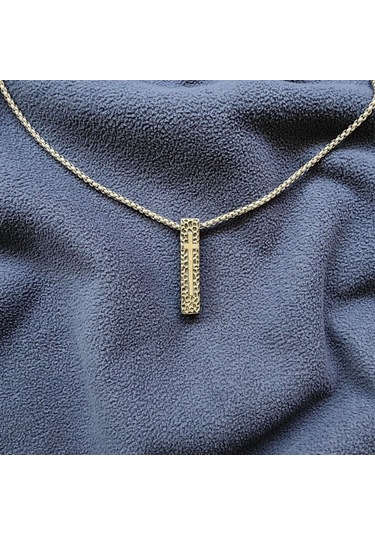 Çelik Koruyucu Haç Kolye Silver