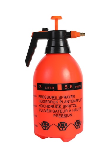 Mufunye 3l Turuncu El Tipi Bahçe Sulama Spritli Dezenfektan Sprey Cihazı Plastik El Atlatmalı Ev Kullanımlı