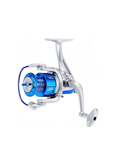 Jeehugo St4000 Mavi Balık Makinesi - 8 Rulmanlı, 5.1:1 Dişli Oranı, Katlanabilir Ve Değiştirilebilir Kolu, İki Yönlü Kullanıma Uygun