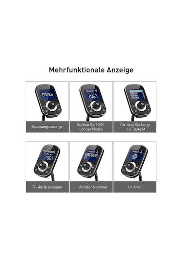 Car Mp3 Bluetooth Player Mp3 Player Car Bluetooth Hands-free Fm Bluetooth Transmitter Qc3.0 Car Charger