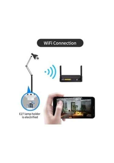 İronix Tp2 3mp İp Wifi Full Hd 8 Led Gece Görüşlü Hareketli Ampul Kamera