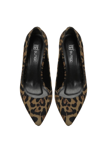 Butigo 25s-005 5fx Leopar Kadın Topuklu Ayakkabı 000000000102043212 Kahverengi