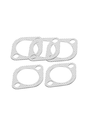 Konesam 5 Adet 2.5 İnç Galvanizli Akışkan Toplayıcı Flanş Yamağı, 2 Çivili, Grafit Kaplı, Anti-koroz, Araçlar İçin Eşleşir