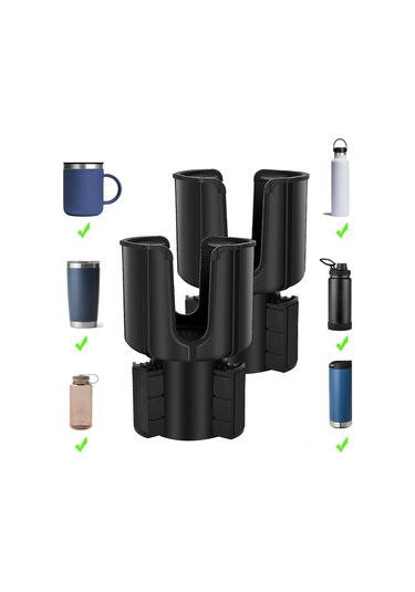 Maiyame Araç İçecek Tutucu Genişletici Adaptörü Ayarlanabilir Taban, 3.2-3.8 İnç Çaplı Suluklar İçin, Silikon Mat Ve Kalın Yastıklar, 2 Adet